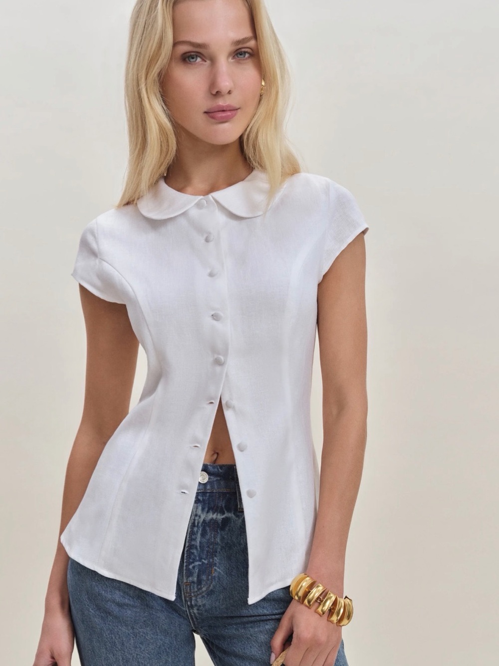 Reformation Molly Linen Shirt